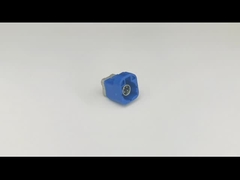 ऑटोमोटिव के लिए नीला रंग FAKRA HSD कनेक्टर एडाप्टर पीसीबी माउंट स्ट्रेट 4 संपर्क पिन